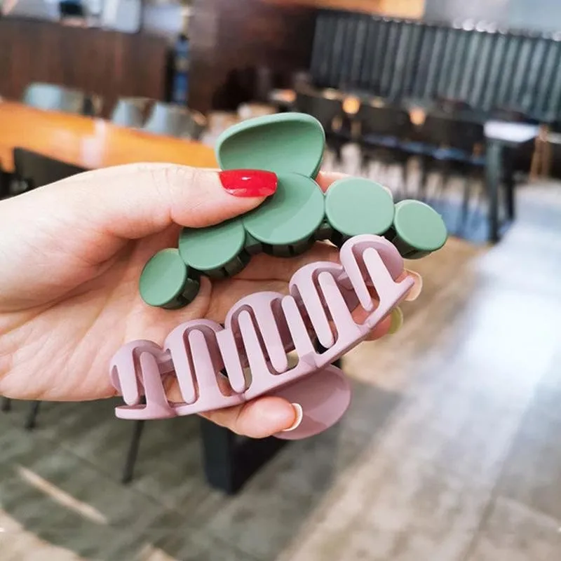 

1PCS Acrylic Barrette Hair Claw Girl Hairpin Clamps Hair Shower Clip Hairpin Home Bathroom Hair Clip Women Hair Accessories