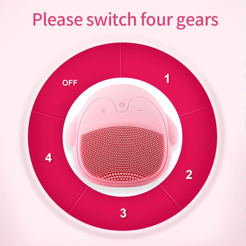 USB щетка для чистки лица Водонепроницаемая портативная ультразвуковая Защита