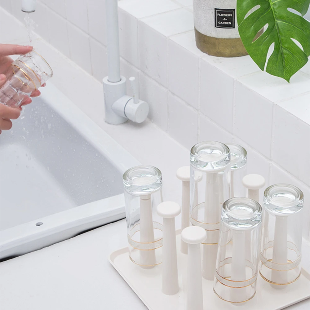Сушилка для 9 чашек держатель кухонный органайзер хранения стеклянная бутылка