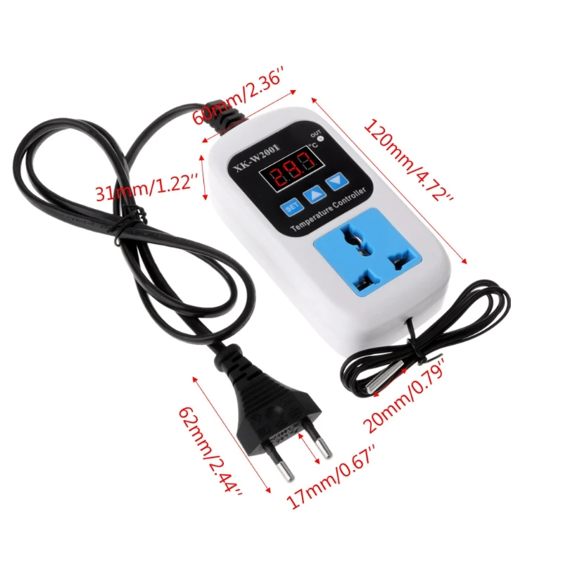 Цифровой термостат 50 ~ 110C регулятор температуры Переключатель AC110 220V с