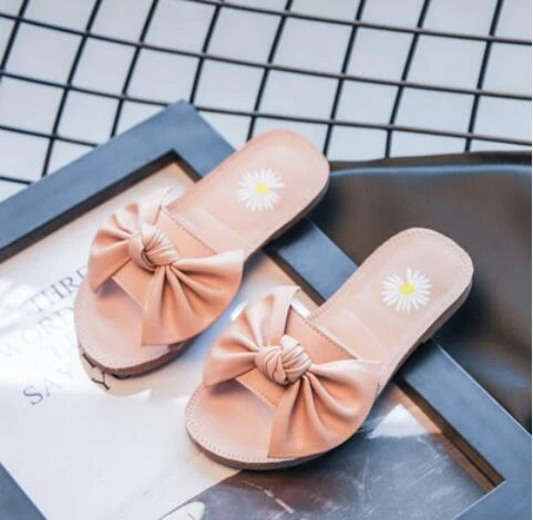 

2020 new girl sandals summer cute bow baby sandals kids soft bottom princess shoes toddler girl shoes size 21-30