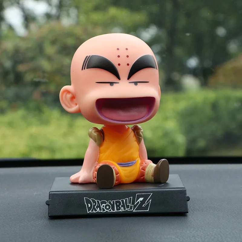 Японское аниме Dragon Ball Z Goku Krillin украшение автомобиля качающаяся голова кукла телефон кронштейн Dragon Ball фигурка кукла игрушка 12 см
