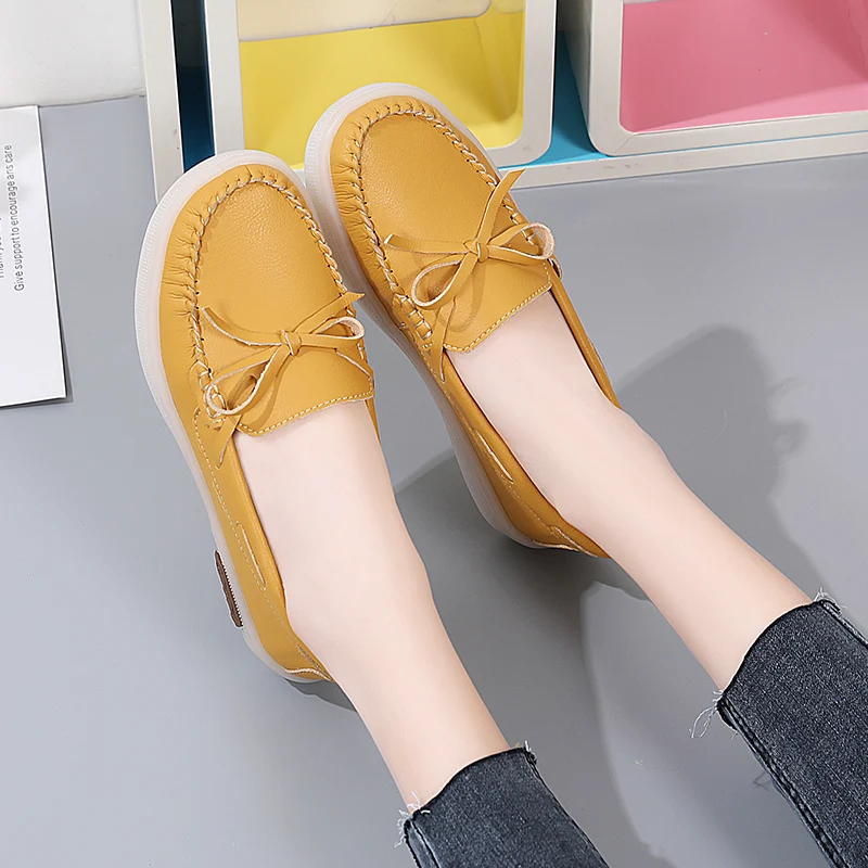 

Туфли женские без шнуровки, плоская подошва, лоферы, Повседневная Удобная обувь, карамельные цвета, 2021