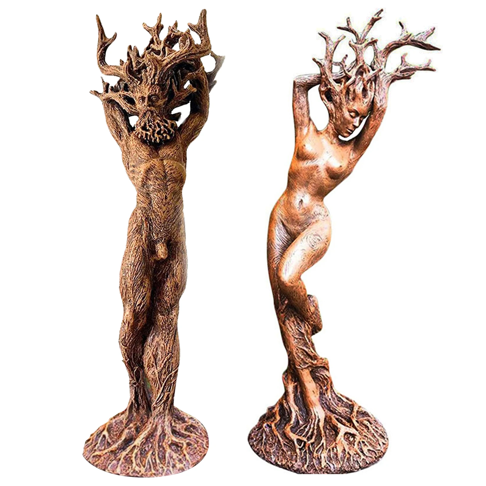 

NEW 2021 Highly Detailed Sculpture God Or Goddess Of Tree Statue Resin Figurine Garden Sculpture For Homes, Offices Or Gardens