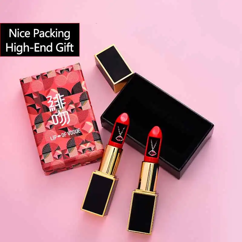 Подлинная 18K Цепь из розового золота ожерелье поцелуй моделирование au750 кулон