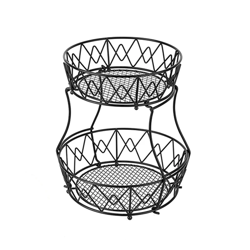 Многоуровневое чаши для фруктов оранжевый хранения Штабелирования кухонная