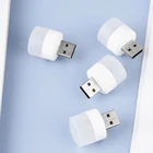 Лампа с USB-разъемом для компьютера, маленький светильник для чтения с USB-зарядкой и защитой глаз светодиодный маленький круглый ночсветильник для чтения