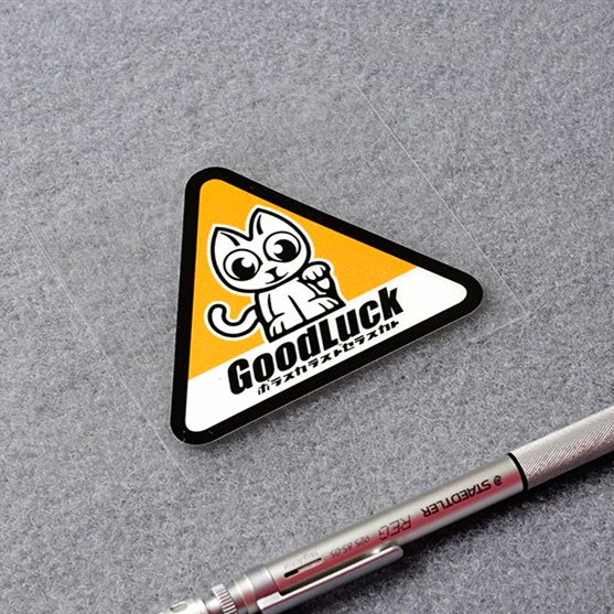 Хороший Счастливый Кот японский шлем для мотоцикла байка наклейки ноутбука