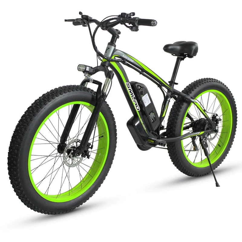 Billig Freies Verschiffen 1000W Motor E-Bike Hydraulische Scheiben Bremse 13AH Lithium-Batterie Elektrische Fahrrad 26 Zoll Fett Reifen Elektrische Fahrrad
