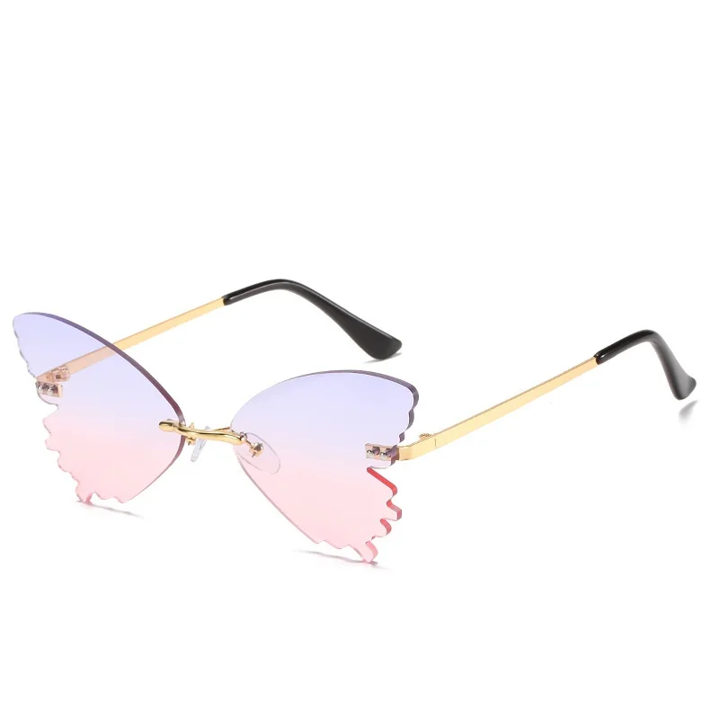 

Rimless Sun Glasses Vintage Retro Men Gafas Women Sun Glasses Trend Eyewear 2021 Shades Fashion Designer Oculos Coating Glasses