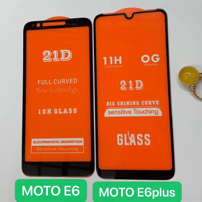 Закаленное 3D стекло для Motorola Moto E6 Plus полноэкранная Защитная пленка экрана E6S |