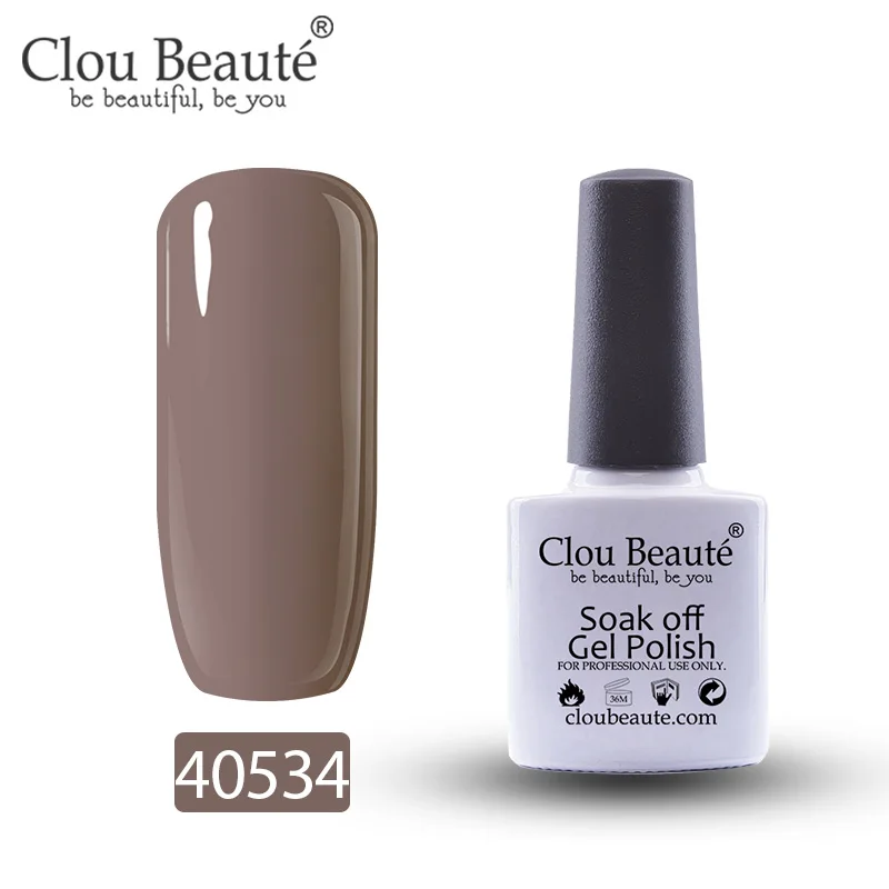 40534 Гель-лак для ногтей Clou Beaute 79 цветов полуперманентный замачивающийся лак для ногтей маникюрный УФ СВЕТОДИОДНЫЙ Цветной Гель-лак 10 мл серия Nude - Цвет: 40534
