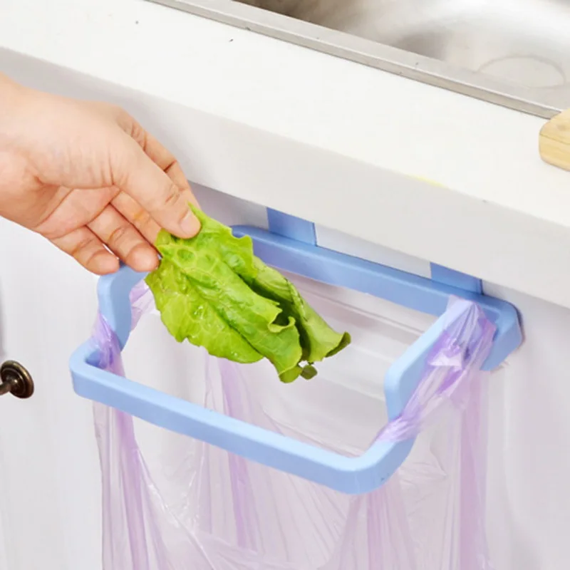 

Kitchen Garbage Cupboard Door Back Hanging BagCabinet Door Organizer Towel Holders Trash Bag Hanger Storage Shelf Cabinet Trash