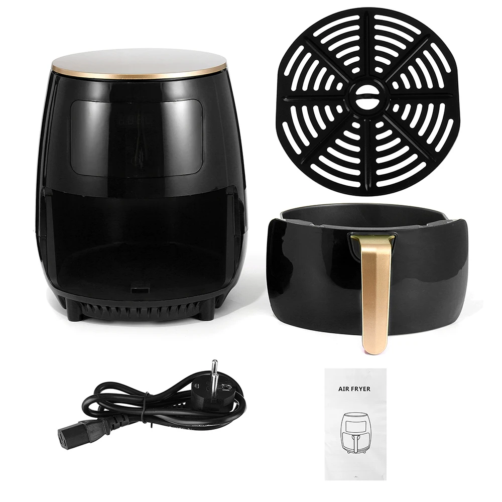 

4.5L 1400W Air Fryer 220V Oil free Health Fryer Cooker Multi Function Smart Touch LCD Deep Airfryer Pizza Fryer for French fries