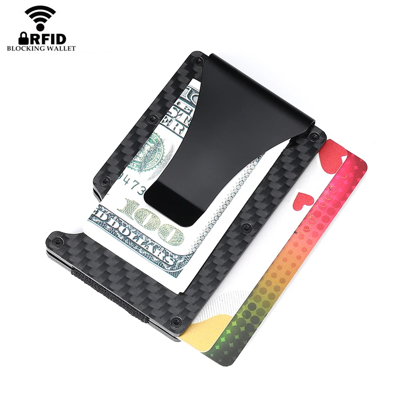 Держатель для кредитных карт YAMBUTO 2021 из углеродного волокна минималистичный