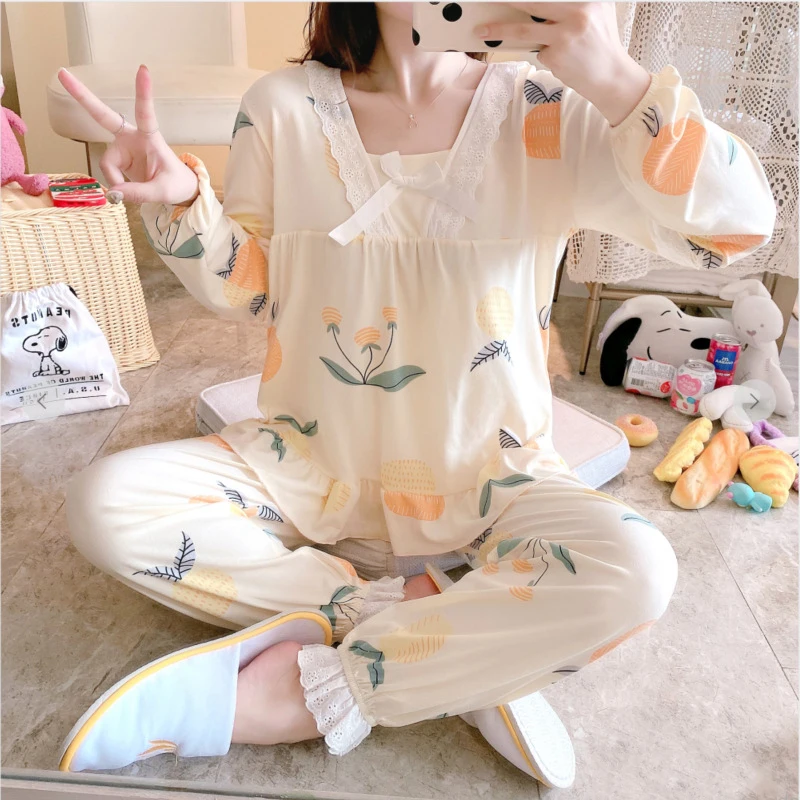 Женская пижама 2020 кружевные пижамные комплекты в клетку с квадратным вырезом