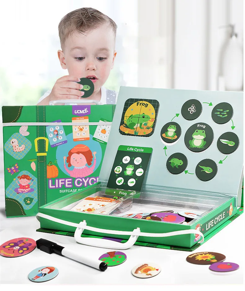 

Baby children's toys 3-7 years old early childhood education toys life cycle jigsaw puzzle children's educational toys