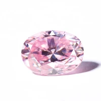 free shipping pink color dvvs quality synthetic moissanite diamond 4x6mm 7x9mm 1pcs oval shape moissanites diamonds