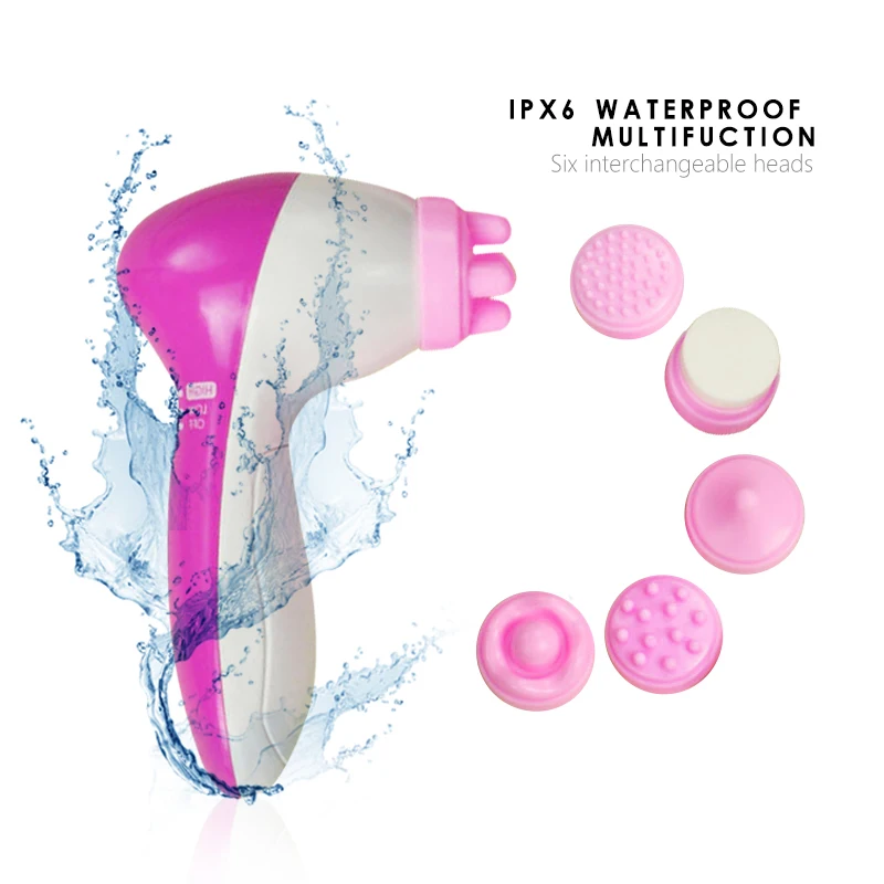 6 в 1 стирка аппарат для чистки лица поры кожи Очиститель Очищение тела массаж