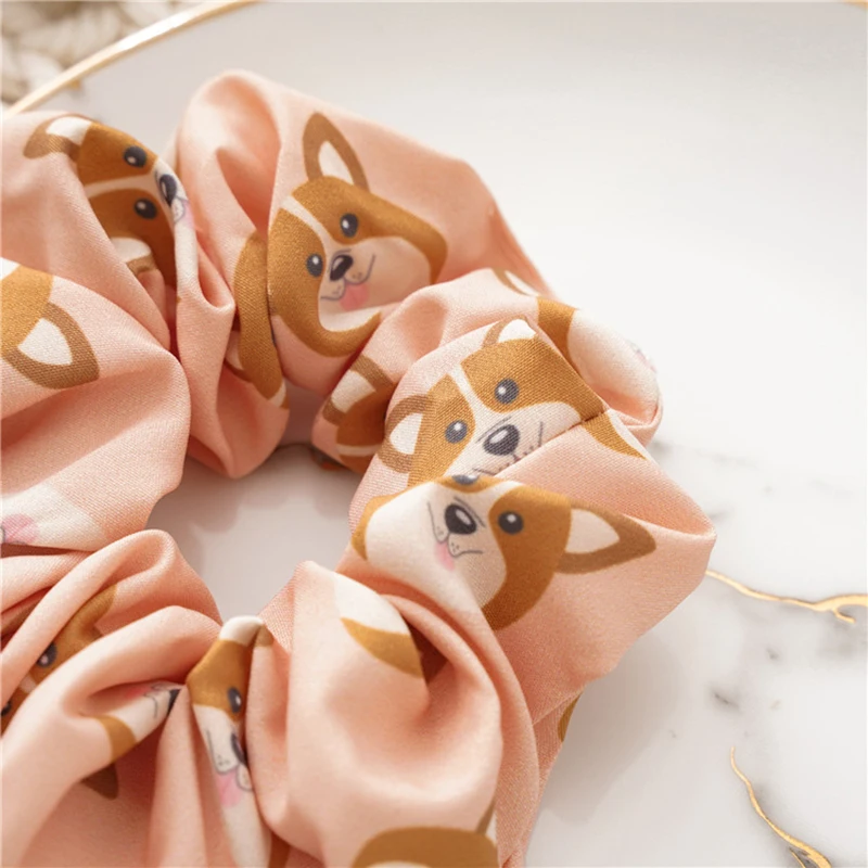 

Autumn/winter hair ring large intestine ring girl wash face new cartoon animal European and beautiful style tying hair rope