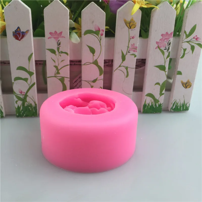 

DIY 3D Rose Flower Silicone Soap Mold Fondant Cake Mold Plaster Aromatherapy Handmade Drop Glue Mold