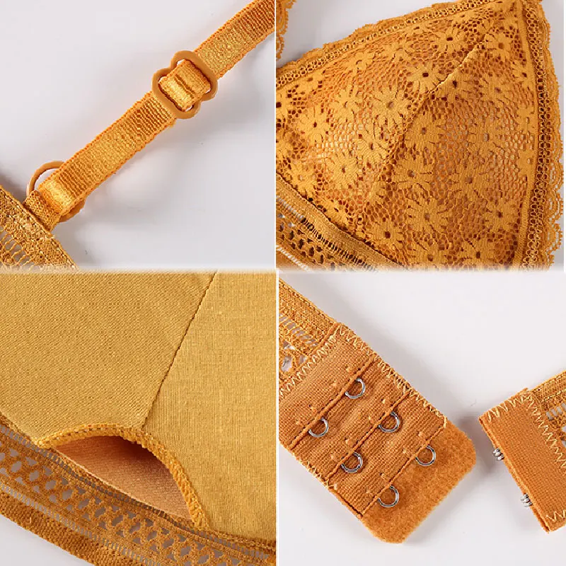 

Sexy Female Intimates Lace Bra Bralette Backless Vest Lace Bra Lingerie Seamless Underwear Adjusted-straps Female Intimates