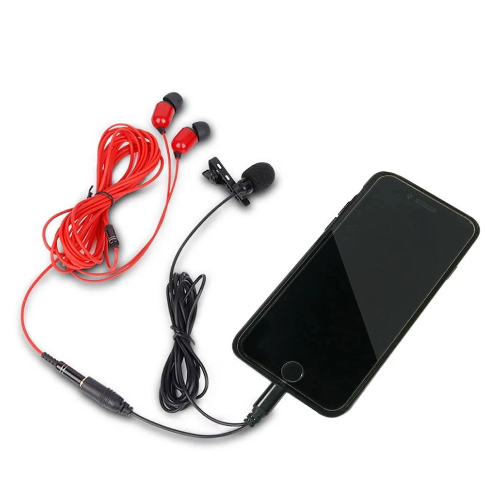 

Mini Microphone for iPhone Portable Clip-on Lapel Microphone For iPhone iPad Xiaomi Android Smartphone DSLR Camera PC Laptops