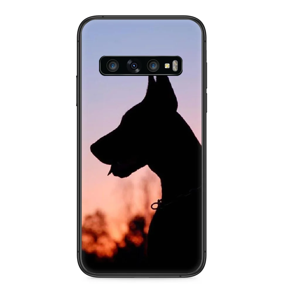 Чехол Doberman для телефона Samsung Galaxy S 10 20 3 4 5 6 7 8 9 Plus E Lite Uitra черный роскошный