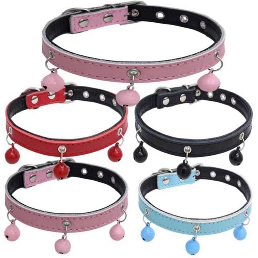 Новинка 2019 ошейник из натуральной кожи для питомцев собак Одноцветный
