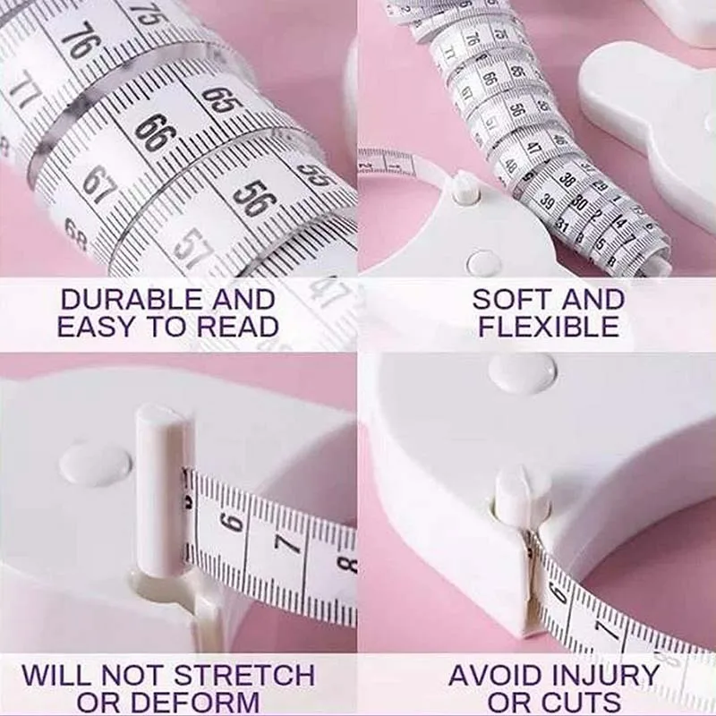 Измерительная лента для тела сантиметр рулетка измерения швейная Метрическая