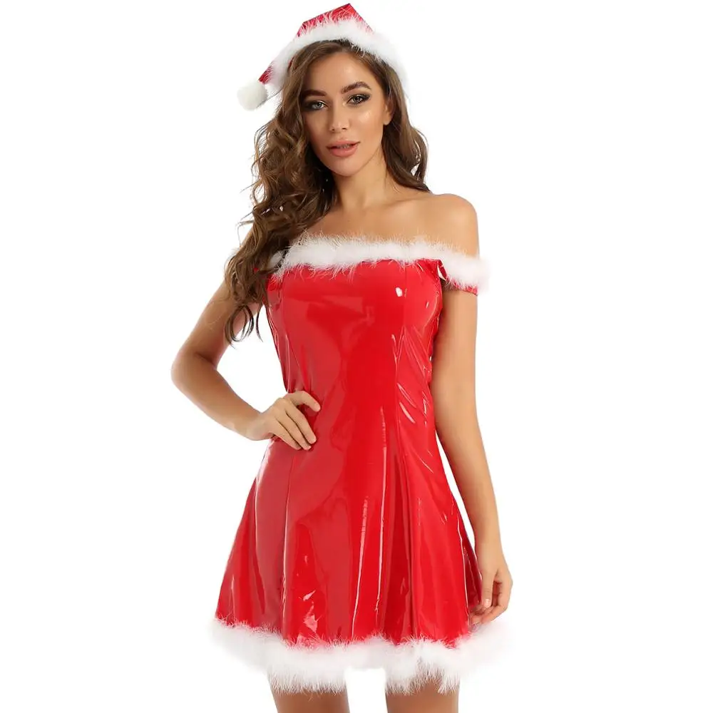 Женское нарядное платье Mrs Santa Claus Рождественский карнавальный костюм с