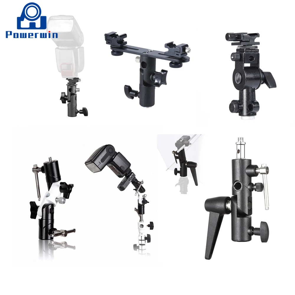 Камера Powerwin Speedlite E/D/ H кронштейн для вспышки холодного башмака крепление