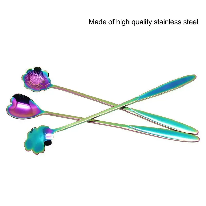 8 шт. Набор детских столовых приборов из нержавеющей стали|Кофейные совки| |