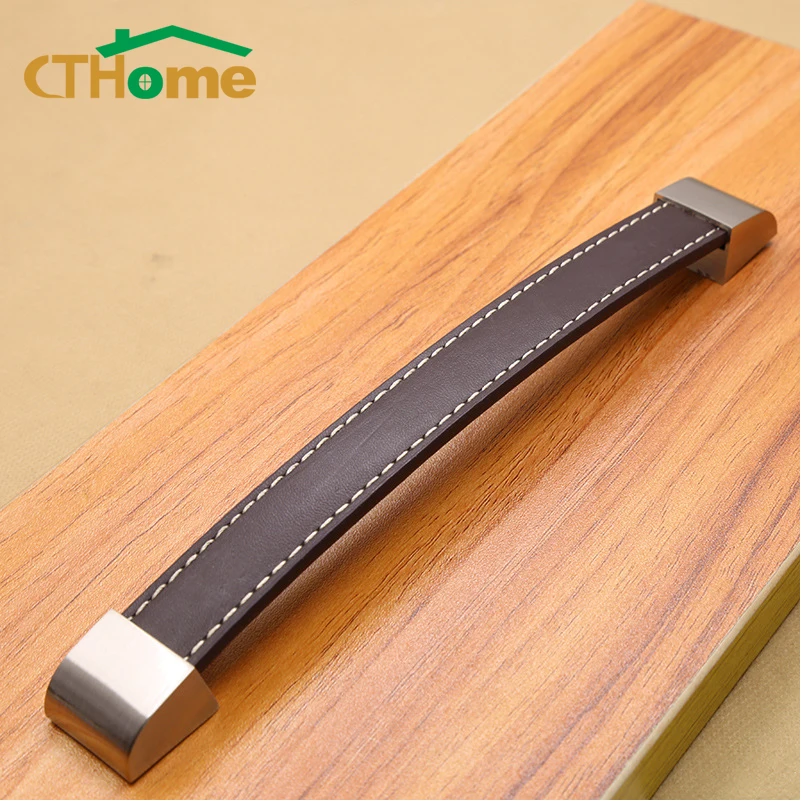 Винтажные кожаные ручки и дверные для мебельного шкафа сундука чемодана с