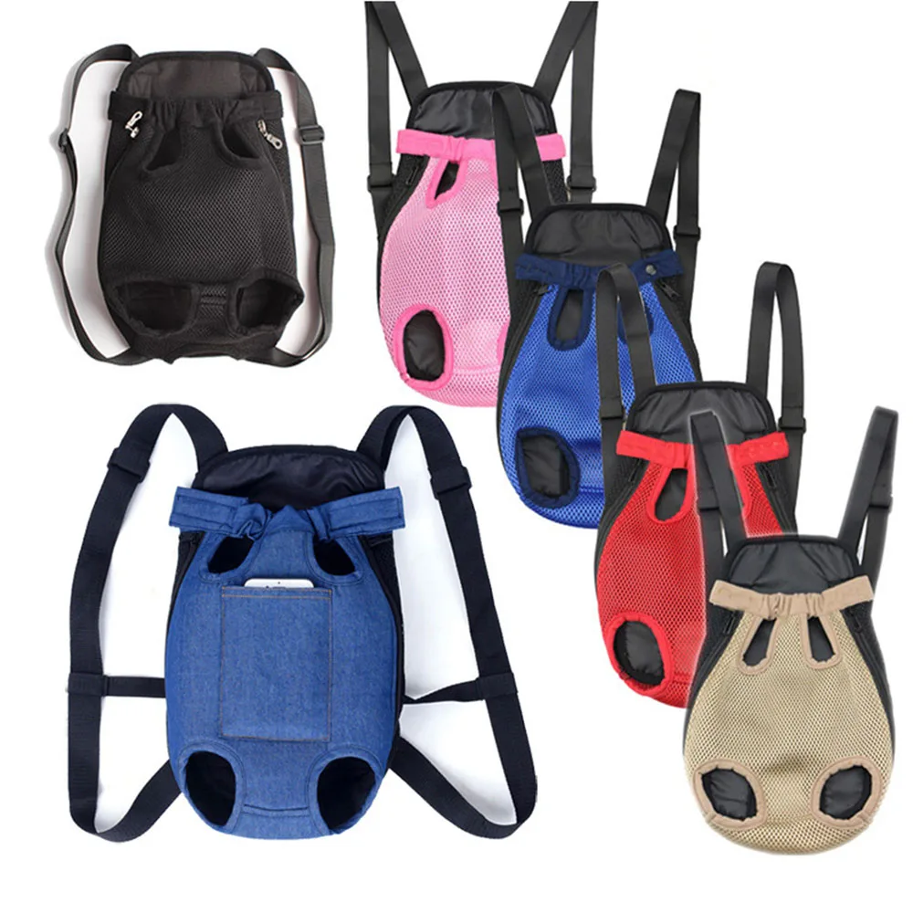 

Pet Carrier Adjustable Dog Backpack Kangaroo Breathable Front Puppy Dog Carrier Bag Pet Carrying Travel Legs Out Carrier For Cat