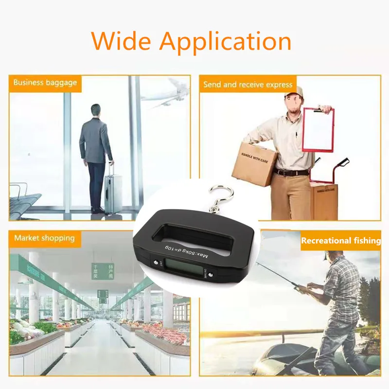 Цифровые весы для багажа электронный переносной чемодан с подсветкой