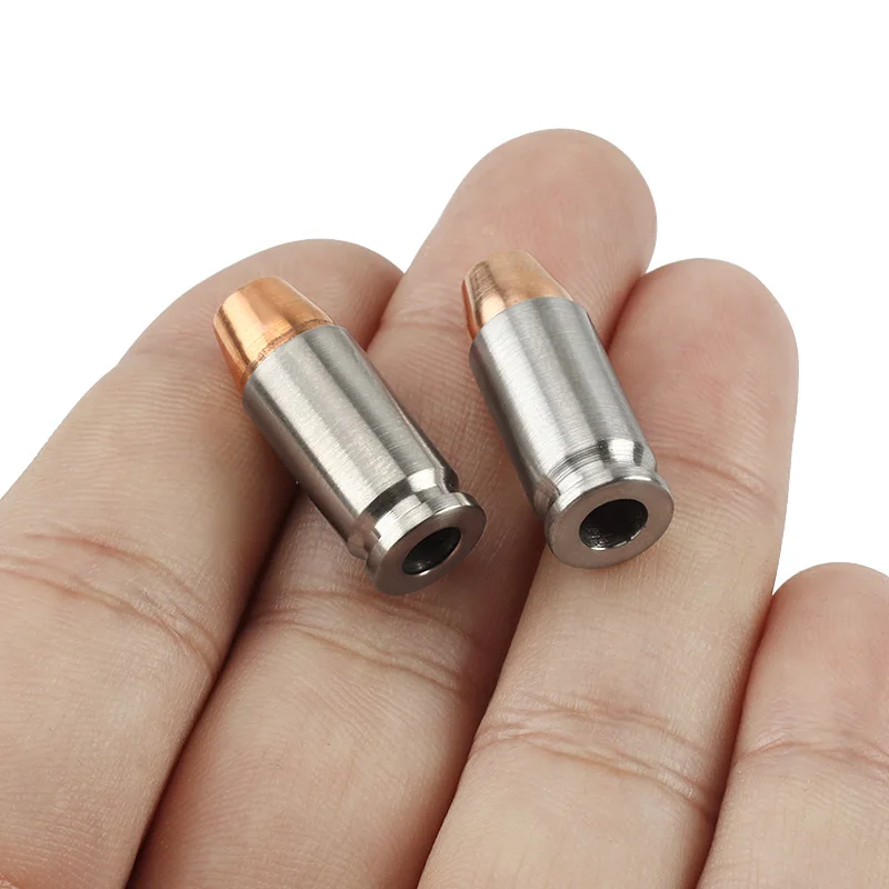 Нержавеющая сталь/титановый сплав + медные в форме пули нож бусины зонтик веревка