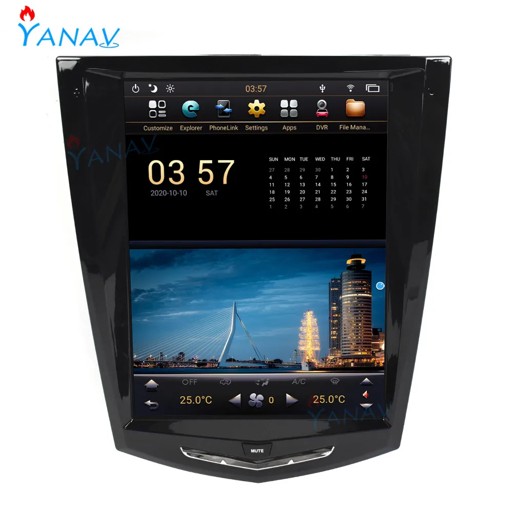 Vertical HD Screen Car Radio Audio For Cadillac ATS 2013-2017 GPS Navigation Video Stereo Receiver Android Multimedia MP3 Player |