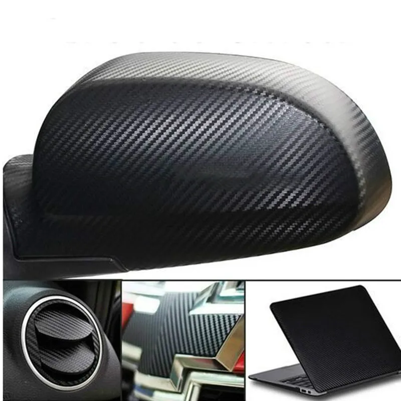 Автомобильный Стайлинг автомобиля Стикеры 30x127 см 3D углеволоконная Виниловая