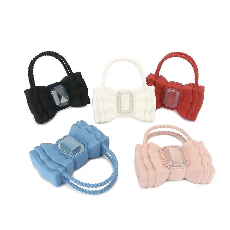 Bowknot Silicone Soft bag Barbie Sweet Jelly Bag 2021 New Princess Style Mobile Phone Bag Ladies Summer Handbag Cute Cool Girls