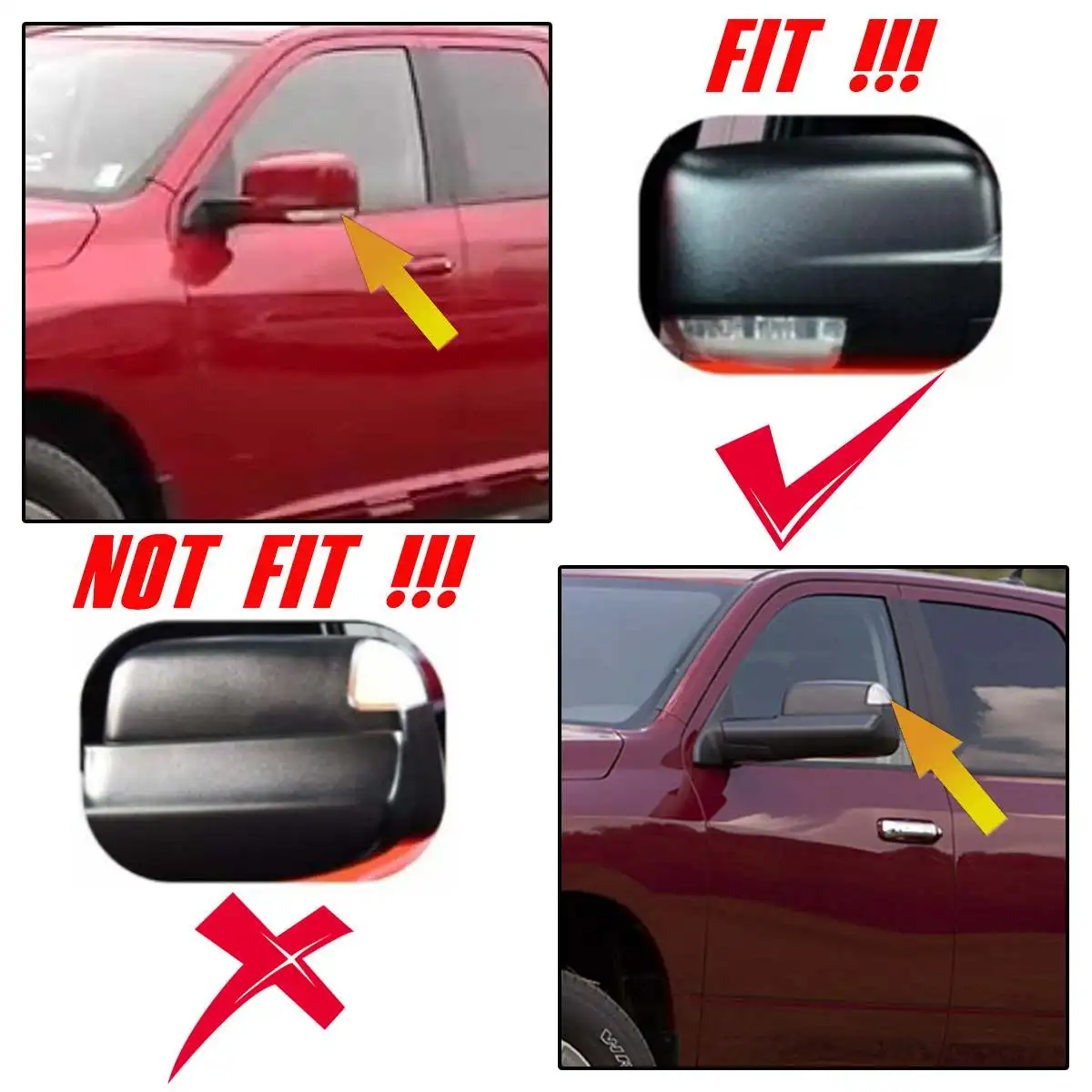 

2x LED Flowing Turn Signal Lights with Puddle Light For Dodge Ram 1500 2500 2009-2014 Side Rearview Mirror Light 2010 2011 2012