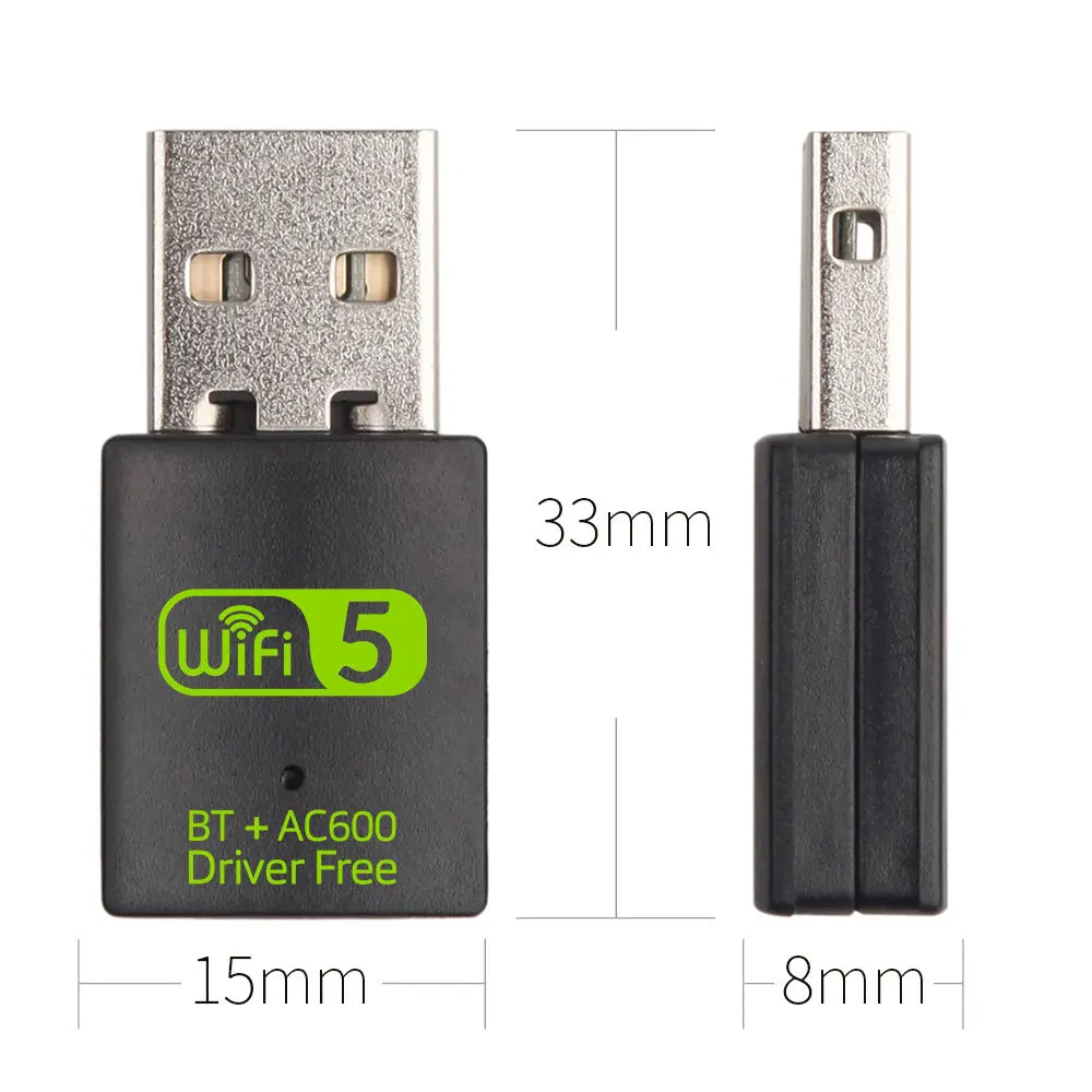 KuWFi 600 / USB WiFi  2, 4G + Bluetooth V4.0    WiFi Bluetooth   /