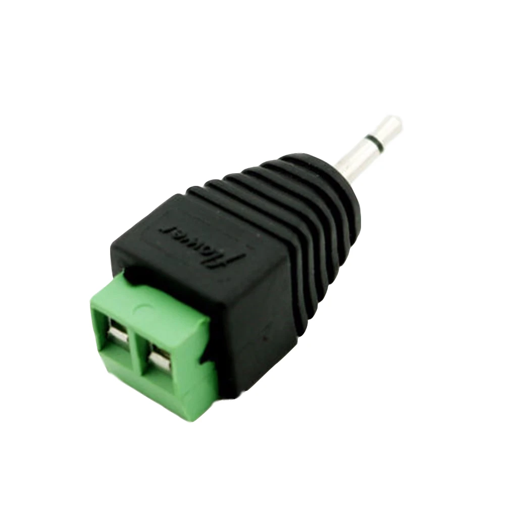 20pcs 2.5mm Mono TS Male Plug To AV Screw Video Balun Terminal Adapter Connector | Электроника