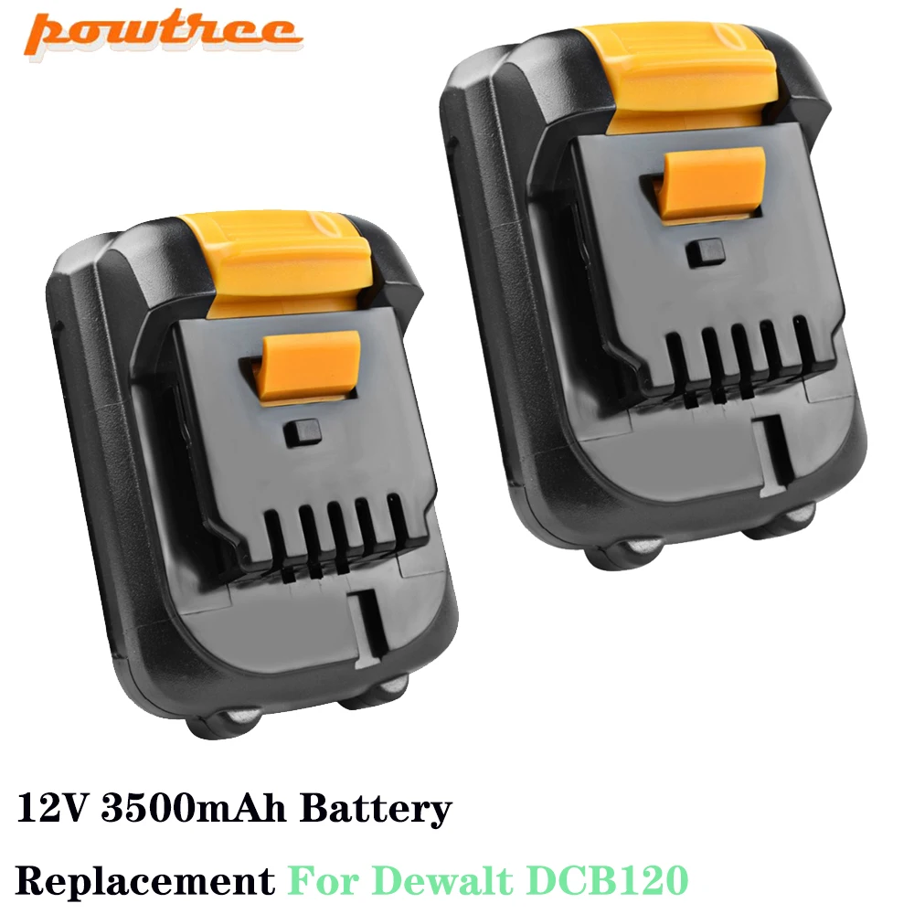 

Powtree 3500mAh for DEWALT DCB120 DCB127 DCB121 12V DCB120 DCB127 DCB121 DCB100 DCB101 DCB119 Li-ion Battery