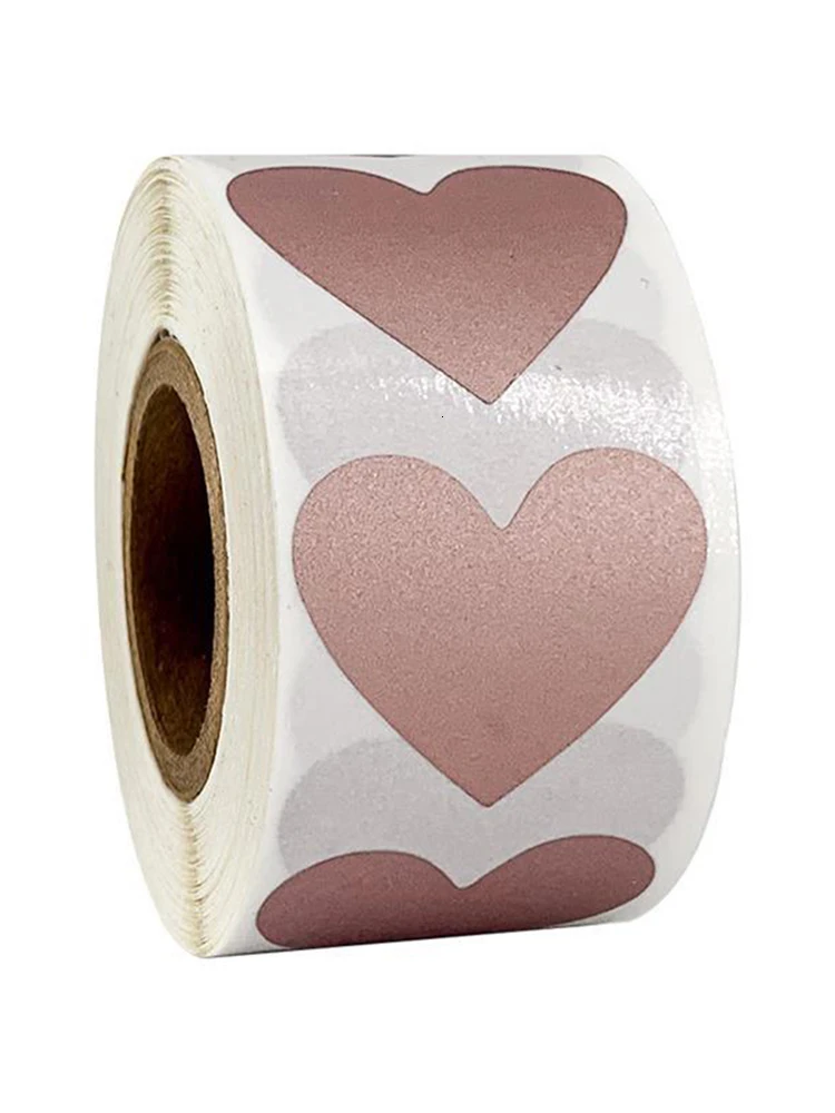 300 шт наклейки в форме сердца s для печати этикетки Скрапбукинг Валентина Любовь