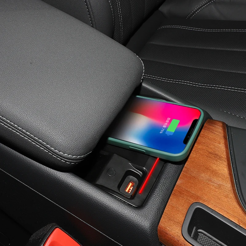 

Автомобильное беспроводное зарядное устройство QI, быстрое зарядное устройство для телефона, зарядный чехол, держатель для зарядки для Audi A4 ...