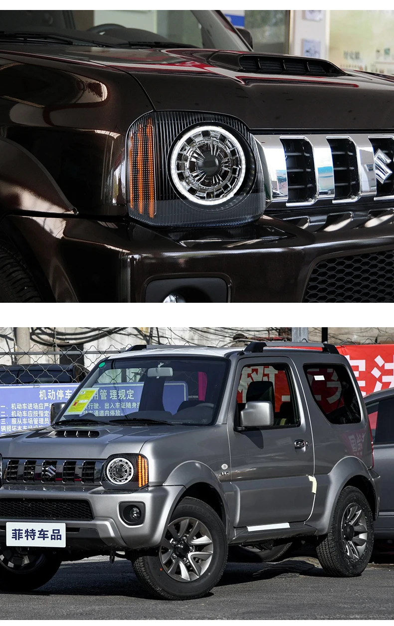 Фара для автомобиля Suzuki Jimny 2007- Jimny головной светильник s противотуманный светильник s дневной ходовой светильник DRL H7 светодиодный Биксеноновая лампа автомобильные аксессуары
