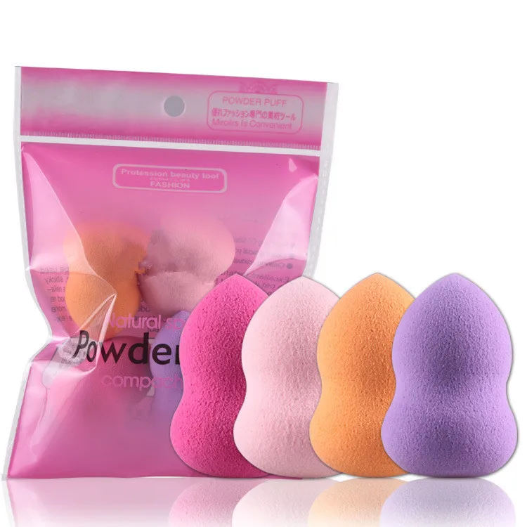 4 шт. упак. Высококачественная губка для макияжа Женская Профессиональная румян