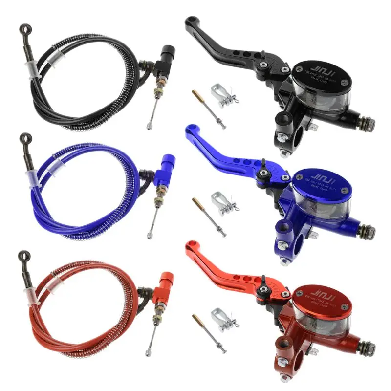 

7/8" 22mm Motorcycle CNC Hydraulic Clutch Kit Lever Master Cylinder Knitting Oil Hose 125 ~ 250cc