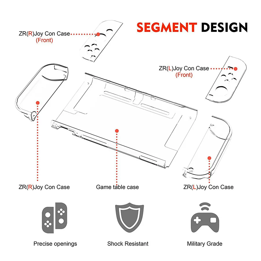 6 в 1 чехол из ЭВА для Nintendo Switch Жесткий Чехол переноски портативный консоли Nitendo
